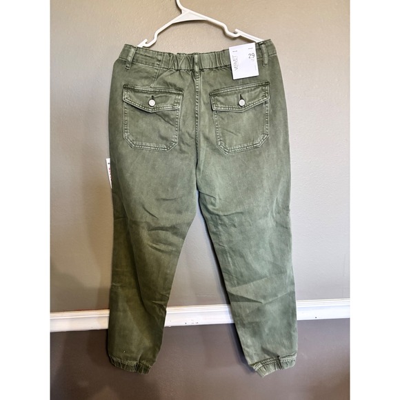 Vervet Utility Joggers Womens 29 Olive Green NEW High Rise Cargo Pants V2017-D - Picture 4 of 7